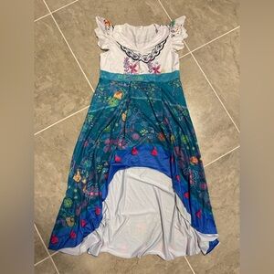 Kids Floral Blue and White Costume Dress